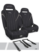 PRP Polaris RZR PRO XP, PRO R, Turbo R GT/S.E. Suspension Seats Kit (Pair) - Black & Gray-1