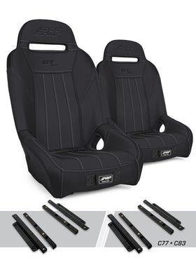 PRP Polaris General GT/S.E. Suspension Seats Kit (Pair) - Black