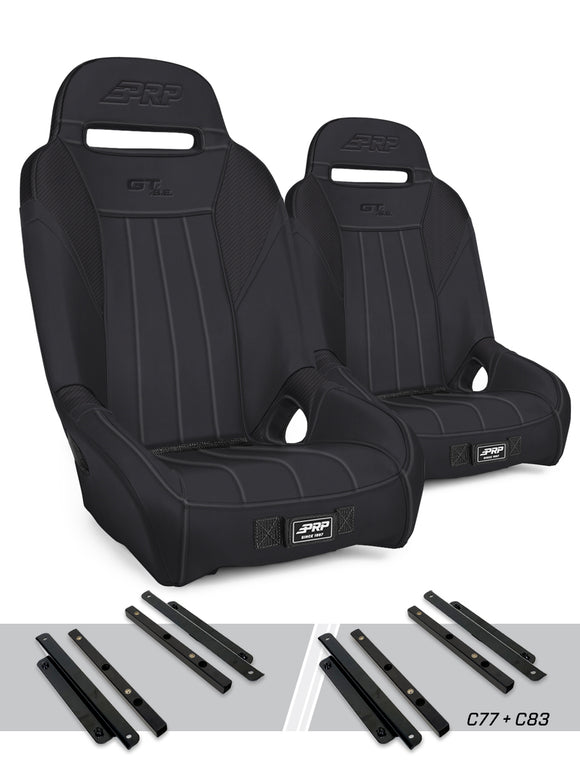 PRP Polaris General GT/S.E. Suspension Seats Kit (Pair) - Black