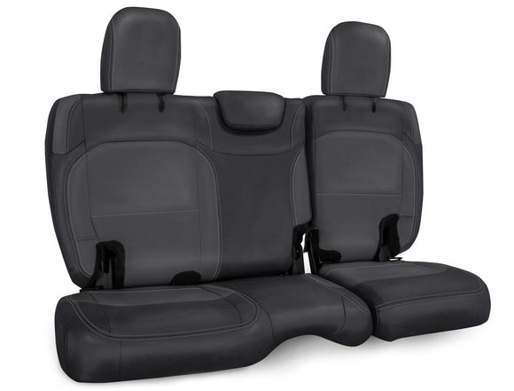 PRP 2018+ Jeep Wrangler JLU/4 door Rear Bench Cover with Leather Interior - Black/Grey