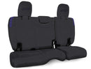 PRP Jeep Wrangler JL Rear Bench Covers - 2 door - Black/Purple-1