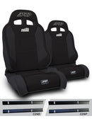 PRP 03-06 Jeep Wrangler TJ Enduro Elite Suspension Seat - Trek Edition - Black (Pair)-1