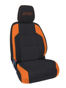 PRP 6-23 Toyota Tacoma Front Seat Covers (Pair) - Black/Orange-1