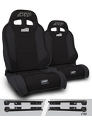 PRP EnduroTrek Reclining Suspension Seats Kit for Jeep Wrangler JK/JKU (Pair) - Black-1