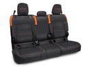 PRP Jeep Wrangler JT Rear Bench Covers - with Armrest - Black/Orange-1