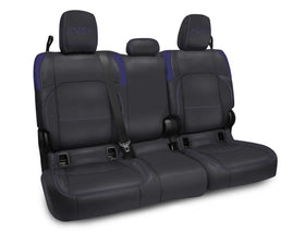 PRP Jeep Wrangler JT Rear Bench Covers - with Armrest - Black/Purple