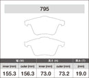 iSWEEP Brake Pads | Front • R32 Mk5/CC 3.2L-2