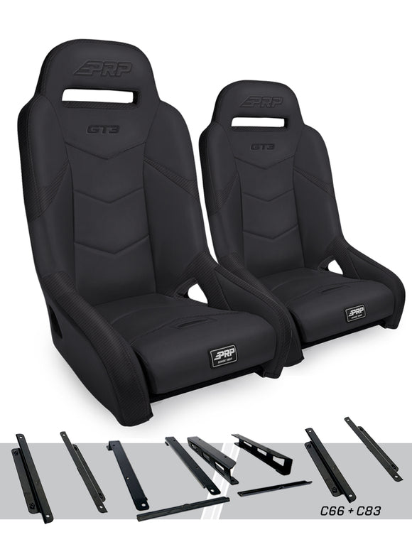 PRP Honda Talon GT3 Suspension Seats Kit (Pair) - Black