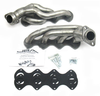 JBA PERFORMANCE EXHAUST 1 5/8" STAINLESS STEEL SHORTY HEADER: 2004–2010 FORD F-150 5.4L