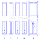 King GM 265/283/302/327 8 Cyl (Size STD) Main Bearing Set-2