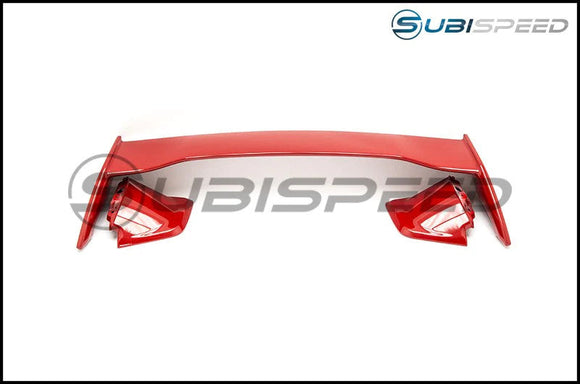OLM S Style Paint Matched Spoiler - 2015 WRX 2015 STI-Pure Red (M7Y)