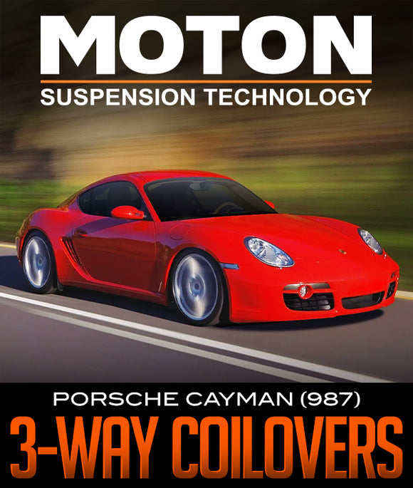 MOTON SUSPENSION 3-WAY COILOVERS: PORSCHE CAYMAN (987)