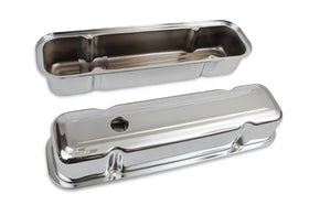 Mr. Gasket Chrome Tall-Style Valve Covers Fits 1959-1981 Pontiac 301-455 Engines - 0