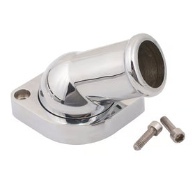 Mr. Gasket Water Neck - Swivel - 30 Degree Angle - Chrome 1997-2020 GM Gen III/IV LS Engines