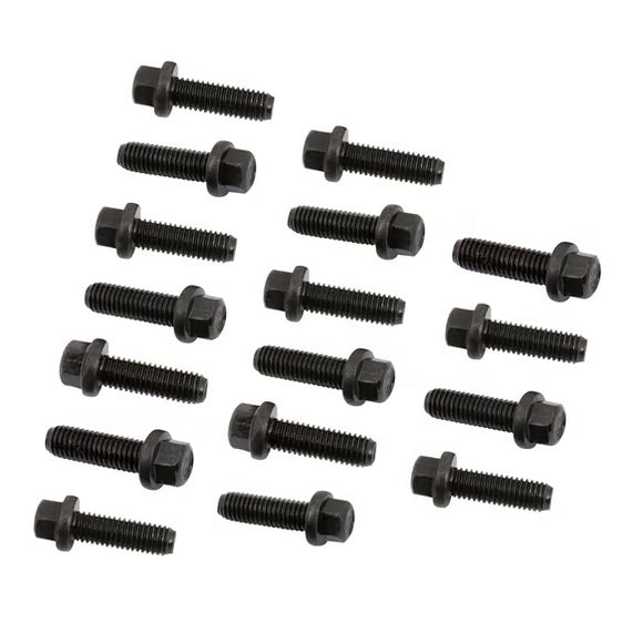 Mr. Gasket Header Bolts - M8-1.25 x 25mm Hex Head - Black Oxide
