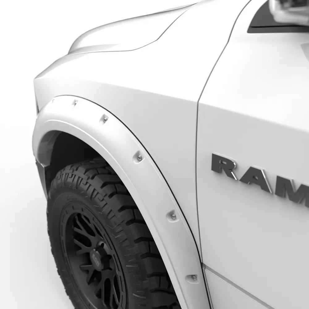 EGR 09+ Dodge Ram LD Bolt-On Look Color Match Fender Flares - Set - Bright White - 0