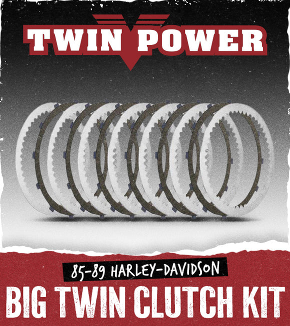 Twin Power 85-89 Big Twin Clutch Kit Stock Replacement