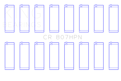 King Chevy LS1 / LS6 / LS3 (Size STDX) Performance Rod Bearing Set