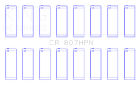 King Chevy LS1 / LS6 / LS3 (Size STDX) Performance Rod Bearing Set - 0