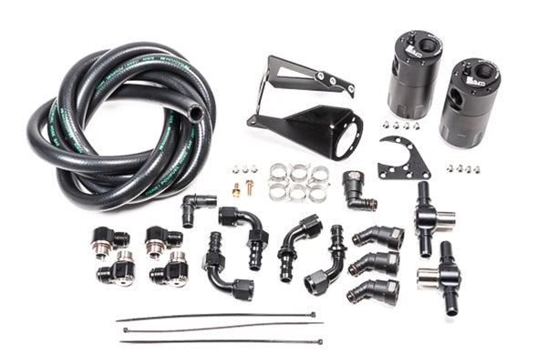 RADIUM ENGINEERING DUAL CATCH CAN KIT: 1989–1994 NISSAN SKYLINE GT-R