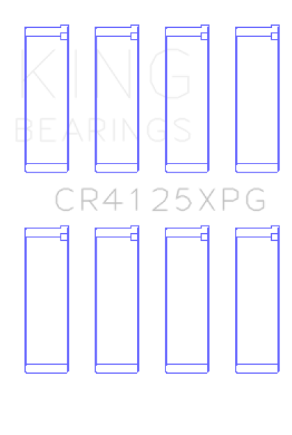 King Subaru EJ20/EJ22/EJ25 (Suites 52mm Journal Size) Tri-Metal Perf Rod Bearing Set - Size STDX