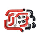 Grimmspeed Front Mount Intercooler Kit Inc. Red Piping For Subaru 08-14 WRX-3