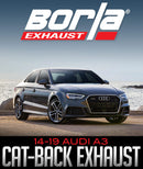 BORLA CAT-BACK EXHAUST SYSTEM: 2014–2019 AUDI A3-3