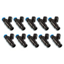 Injector Dynamics 2600-XDS Injectors - 48mm Length - 14mm Top - 14mm Bottom Adapter (Set of 10)-1