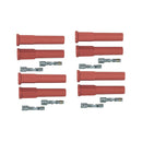 MSD Pro Race Spark Plug Boot & Terminal Kit, Straight, Red, Set of 8-1