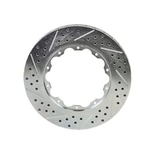 Baer Service Parts 11.000" X 1.020", 10 x 6.40"BC, 2-Piece, Right, Slot Drilled & Zinc Plated Finish