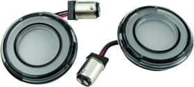 Kuryakyn Tracer L.E.D. Turn Signal Inserts Red/Red Smoke Lens Rear