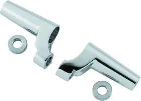 Bikers Choice 87-99XL FXR Chrome 39MM Fork Front Turn Signal Mount Set Replaces H-D 68555-87