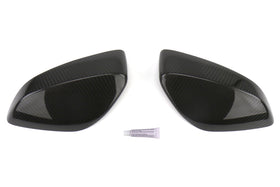OLM Dry Carbon Fiber Mirror Covers with Gloss Clearcoat (pair)