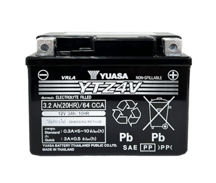 Yuasa YTZ6V Maintenance Free AGM 12 Volt Battery