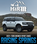 H&R SPECIAL SPRINGS ADVENTURE RAISING SPRINGS: 2021+ FORD BRONCO SPORT (4WD)-3