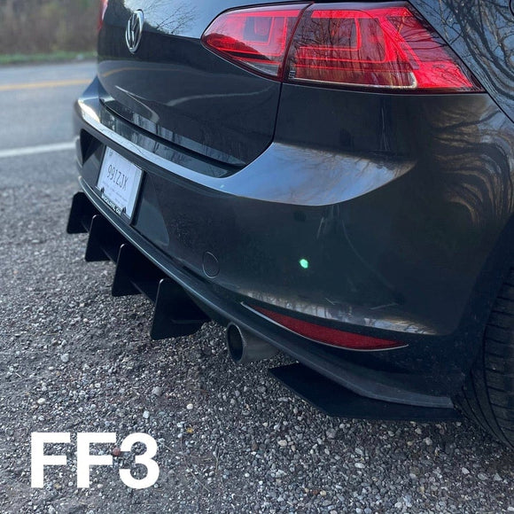 Beri-Backer Mk7 GTI Rear Diffuser