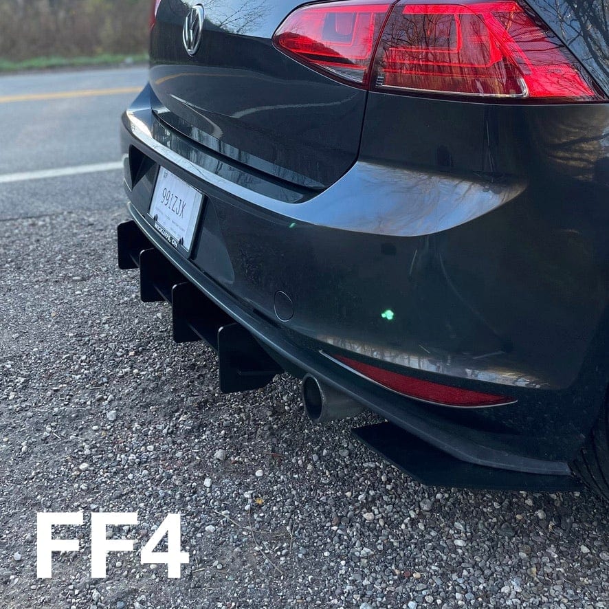 Beri-Backer Mk7 GTI Rear Diffuser