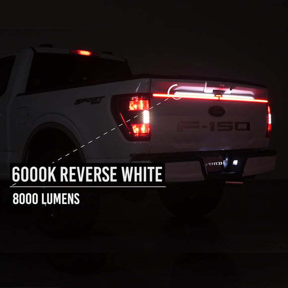 Putco Excalibur LED Tailgate Light Bar & Plug-N-Play Connector - Fits Ford F150 Equipped With Factory Halogen Taillamps 2021-2023