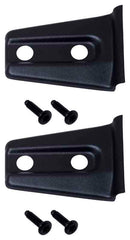 Kentrol 07-18 Jeep Wrangler JK Hood Hinge Overlays Pair- Textured Black-1