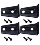 Kentrol 07-18 Jeep Wrangler JK Door Hinge Overlays 4 Pieces 2 Door - Textured Black-1