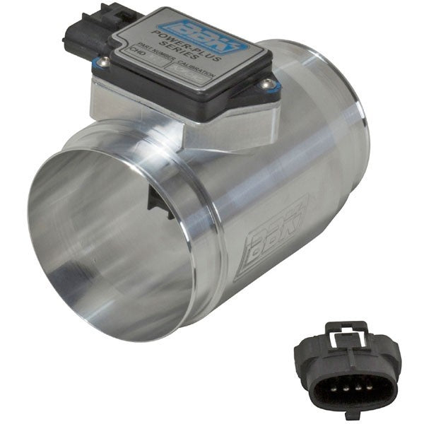 BBK 86-93 Mustang 5.0 Mass Air Meter 76mm 30 lb Inj. Cold Air Calibration CNC Billet Housing