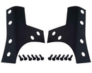 Kentrol 07-18 Jeep Wrangler JK Windshield Support Overlays Pair - Textured Black-1