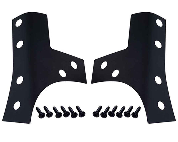 Kentrol 07-18 Jeep Wrangler JK Windshield Support Overlays Pair - Textured Black