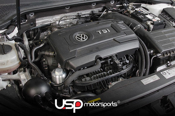 USP COOL FLOW ALUMINUM OIL FILTER HOUSING AND DIP STICK COMBO FOR 1.8T AND 2.0T GEN3