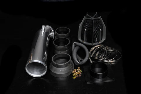 Weapon R 02-05 G35 Revised 3.5 Performance MAF with Black Type Plug Dragon Intake Polished