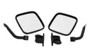 Kentrol 97-18 Jeep Wrangler TJ/JK E-Z Detach Mirrors Pair - Textured Black-1