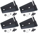 Kentrol 07-18 Jeep Wrangler JK Door Hinge Set 4 Pieces 2 Door - Textured Black-1