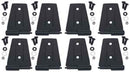 Kentrol 07-18 Jeep Wrangler JK Door Hinge Set 8 Pieces 4 Door - Textured Black-1