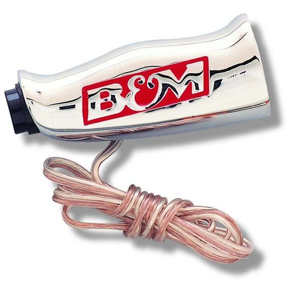 B&M UNIV CHRME T-HDLE W/BTN