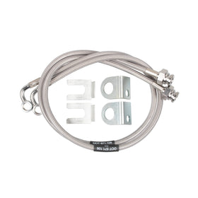 Synergy 07-18 Jeep Wrangler JK/JKU Extended Front/Rear DOT Approved Brake Line Kit